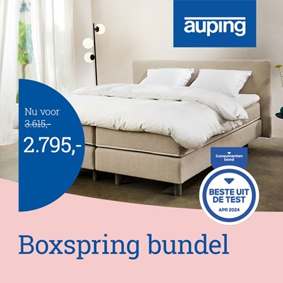 Auping boxspring bundel Grid Natural