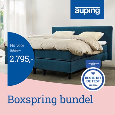 Auping boxspring bundel Peach Royalblue