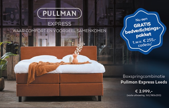 Pullman Express boxspring met gratis verlichting